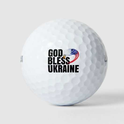 GOD ZEGENE OEKRAÏNE, WIJ STEUNEN OEKRAÏNE GOLFBALLEN (Voorkant)