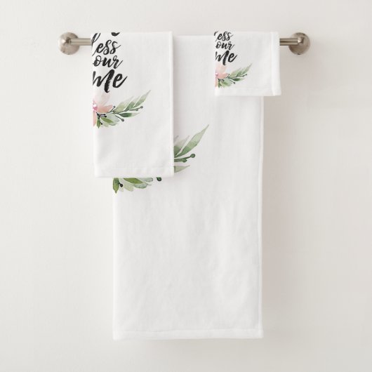 God zegene ons huis bad handdoek (Insitu)