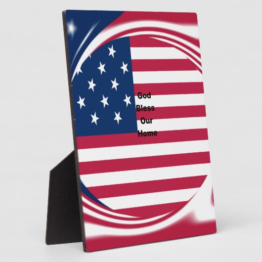 God zegene ons huis fotoplaat (Zijkant)