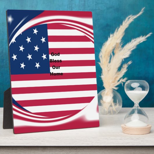 God zegene ons huis fotoplaat (Zijkant)