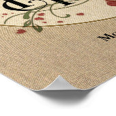 God zegene ons huis: Gepersonaliseerd Poster (Hoek)