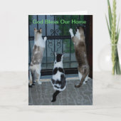 God zegene ons huis kaart (Voorkant)