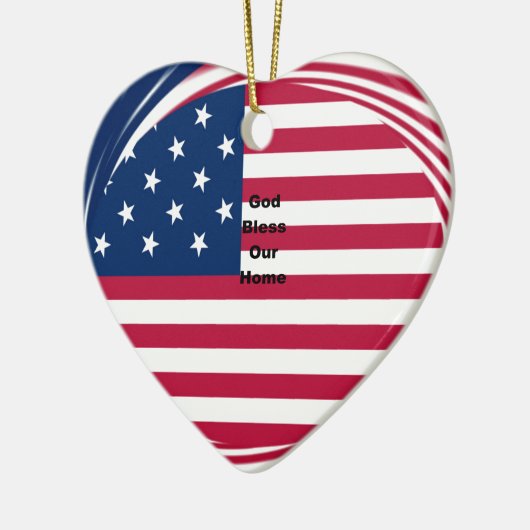 God zegene ons huis keramisch ornament (Links)