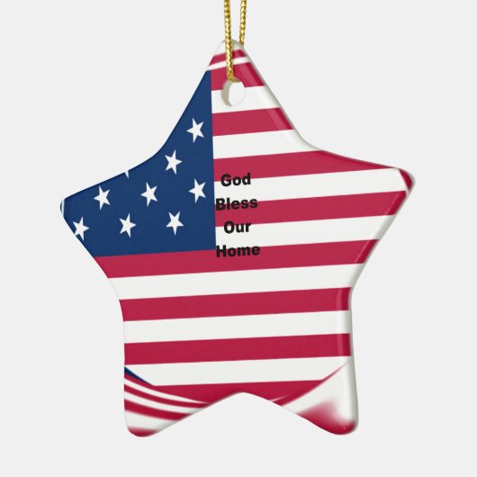 God zegene ons huis keramisch ornament (Links)