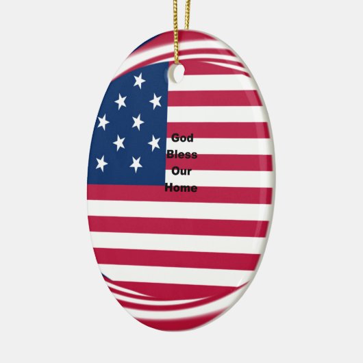 God zegene ons huis keramisch ornament (Links)