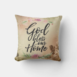 God zegene ons huis kussen