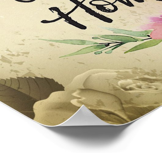 God zegene ons huis poster (Hoek)