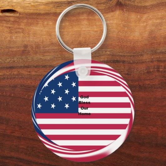 God zegene ons huis sleutelhanger (Voorkant)