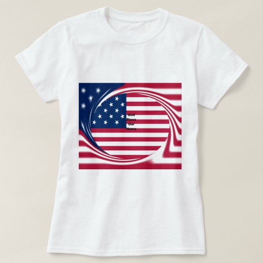 God zegene ons huis t-shirt (Design voorkant)