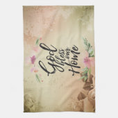 God zegene ons huis theedoek (Verticaal)