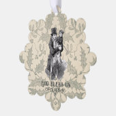 God zegene ons iedereen Dickens Christmas Carol Ornament Kaart (Links)