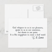 God zegene ons in onze Pleasures Briefkaart (Voorkant / Achterkant)