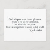 God zegene ons in onze Pleasures Briefkaart (Voorkant)