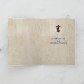 God zegene ons leger, biddende handen/vlag kaart (Binnen)