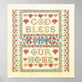 God zegene ons Poster thuis (Voorkant)