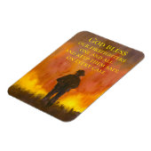 God zegene onze brandweermannen Wildvuur Magneet (Linkerzijde)