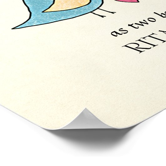 God zegene onze liefde: Gepersonaliseerd Poster (Hoek)