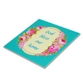 God zegene onze thuiskeramische Tegel Tegeltje (Zijkant)