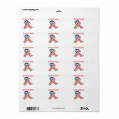 God zegene onze troepen etiket (Full Sheet)