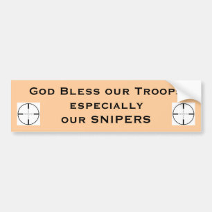 God zegene onze troepen speciaal... bumpersticker