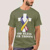 God zegene onze troepen t-shirt (Voorkant)