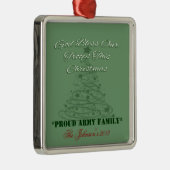 God zegene onze troepenversiering metalen ornament (Rechts)