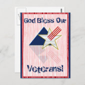 God zegene onze veteranen! briefkaart (Voorkant / Achterkant)