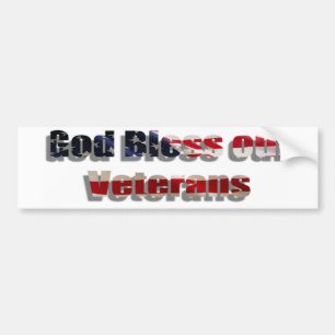 "God zegene onze veteranen" Bumpersticker