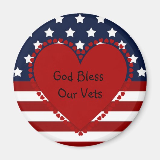 God zegene onze veteranen magneet (Voorkant)