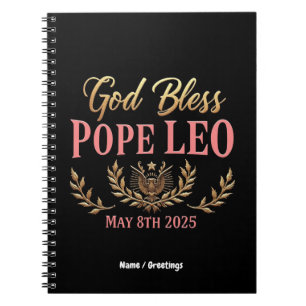 God zegene paus Leo viert nieuwe paus 8 mei 2025 Notitieboek