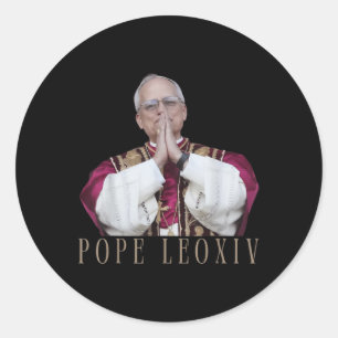 God zegene paus Leo XIV 26e paus Ronde Sticker