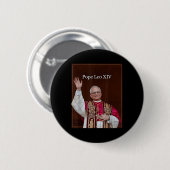 God zegene Paus Leo XIV 5 Ronde Button 5,7 Cm (Voorkant /achterkant)