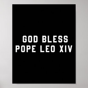 God zegene Paus Leo XIV Christelijk Gezegde citere Poster
