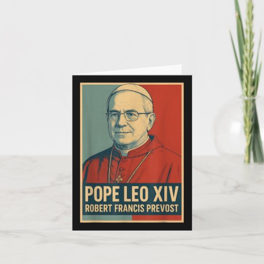 God zegene Paus Leo XIV Kaart (Voorkant)