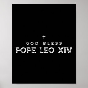 God zegene Paus Leo XIV Kardinaal Robert Francis P Poster