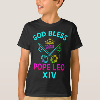 God zegene Paus Leo XIV Katholieken T-shirt