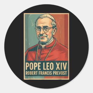 God zegene Paus Leo XIV Paus Leo XIV Shirt Paus Le Ronde Sticker
