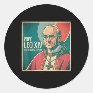 God zegene Paus Leo XIV Paus Leo XIV Shirt Paus Le Ronde Sticker