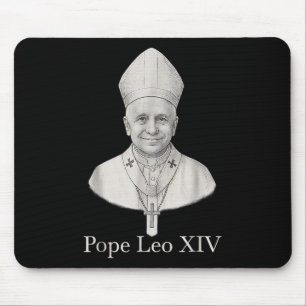 God zegene Paus Leo XIV Portret Muismat