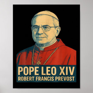 God zegene Paus Leo XIV Poster