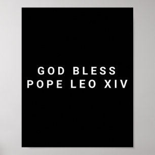 God zegene Paus Leo XIV Poster