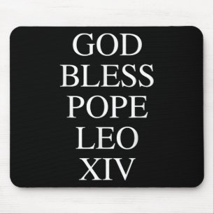 God zegene Paus Leo XIV Religieuze Katholieke Kerk Muismat