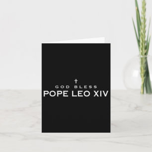God zegene Paus Leo XIV Robert Francis Prevost Pop Kaart
