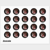 God zegene Paus Leo XIV Shirt Ronde Sticker (Vel)