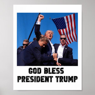 God zegene President Trump, Donald Trump 2024 _1 Poster