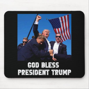God zegene President Trump voor Trump-supportfan Muismat
