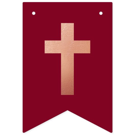 God zegene Roos Goud Bourgondische doopcommunie Vlaggetjes (Eerste vlag)