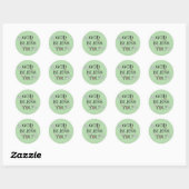 God zegene u Bloemengroen Classic Ronde Sticker (Vel)