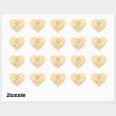 God zegene u Christelijke groet Floral Hart Sticker (Vel)