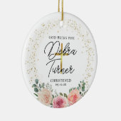 God zegene u doop Kerstmis Keramisch Ornament (Rechts)
